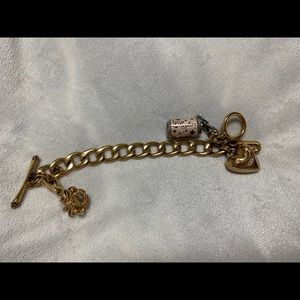 JUICY COUTURE BRACELET WITH 2 ADDITIONAL CHARMS
